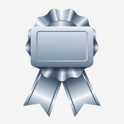 Silver Ribbon Award Badge