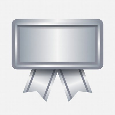 Silver Ribbon Award Badge