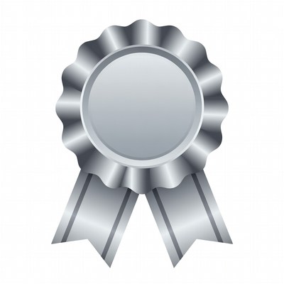 Silver Blank Ribbon Award