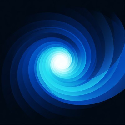 Blue Spiral Vortex Illustration