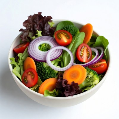 Fresh Mixed Vegetable Salad Bowl