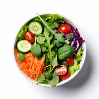 Fresh Mixed Vegetable Salad Bowl