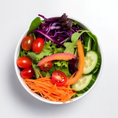 Fresh Mixed Vegetable Salad Bowl