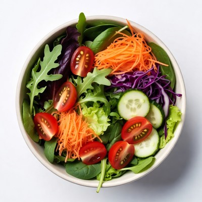 Fresh vegetable salad in bowl