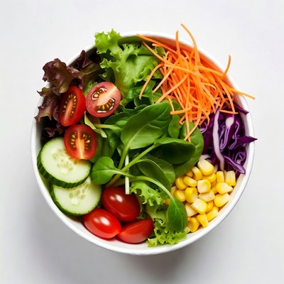 Fresh Mixed Vegetable Salad Bowl