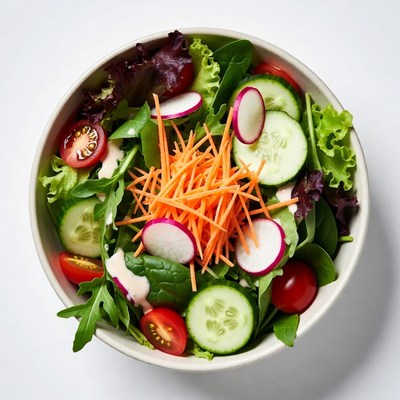 Fresh Mixed Vegetable Salad Bowl