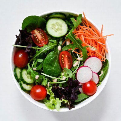 Fresh Mixed Vegetable Salad Bowl