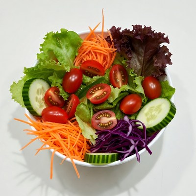 Fresh Mixed Vegetable Salad Bowl