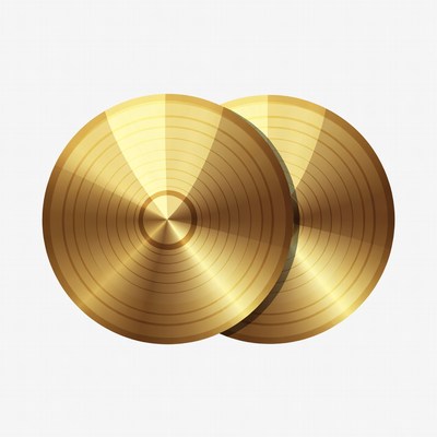 Pair of Golden Cymbals