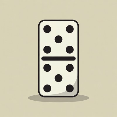 Double Six Domino Tile