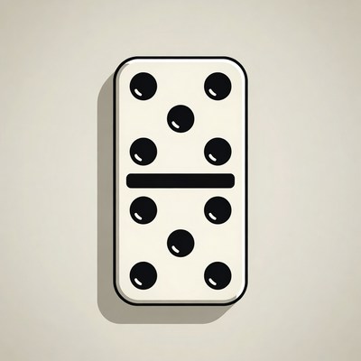 Double Six Domino Tile