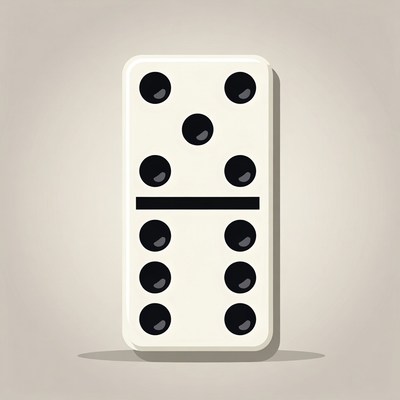 Double Six Domino Tile