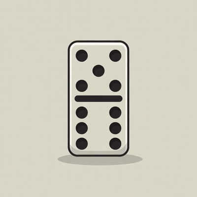 Double Six Domino Tile