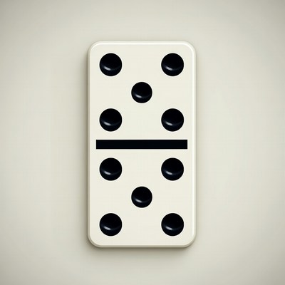 Double Six Domino Tile