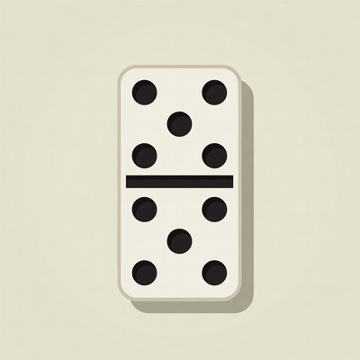 Double Six Domino Tile