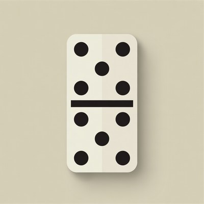 Double Six Domino Tile