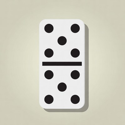Double Six Domino Tile