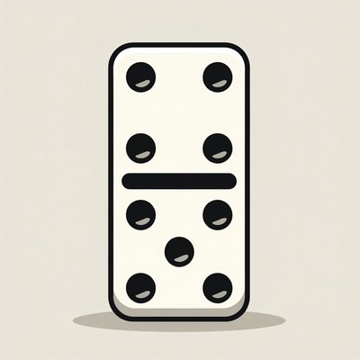 Double Six Domino Tile