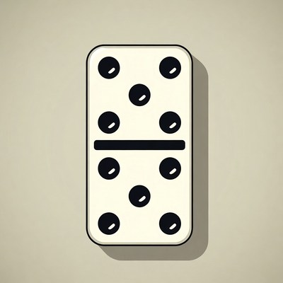 Double Six Domino Tile