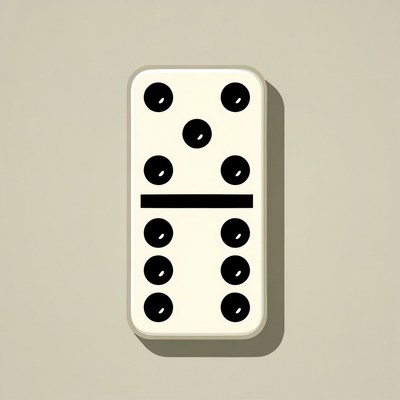 Double Six Domino Tile