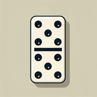 Double Six Domino Tile