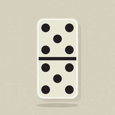 Double Six Domino Tile