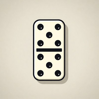 Double Six Domino Tile