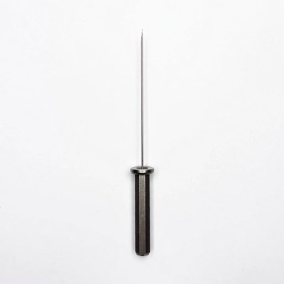 Metal Needle Tool on White Background