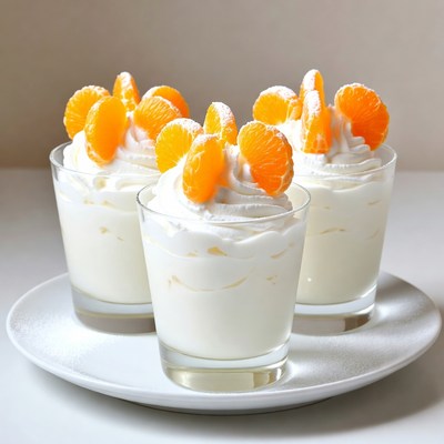 Mandarin Orange Cream Desserts