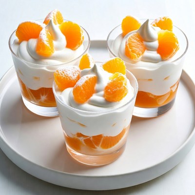 Mandarin Orange Whipped Cream Desserts