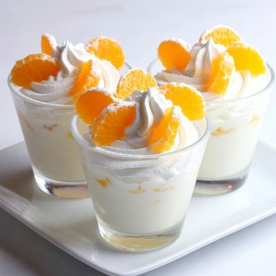 Mandarin Orange Whipped Cream Desserts