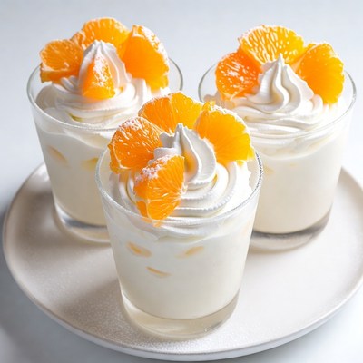Orange Whipped Cream Desserts