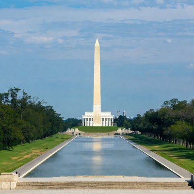 Washington Monument Reflecting Pool Lincoln Memorial