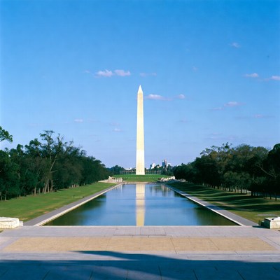 Washington Monument Reflecting in Pool