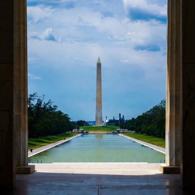Washington Monument through Memorial Arch