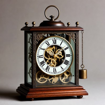 Vintage Brass Pendulum Clock