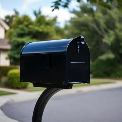Black Mailbox by Suburban House