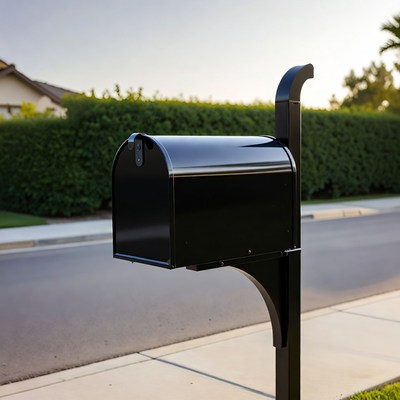 Black Mailbox by Suburban House