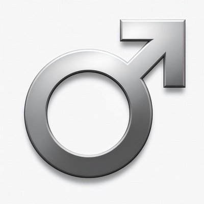 Shiny Silver Male Symbol