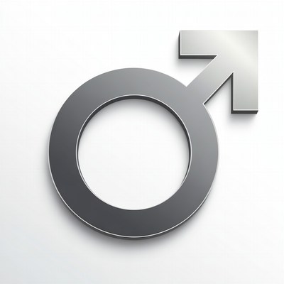 3D Male Symbol Icon