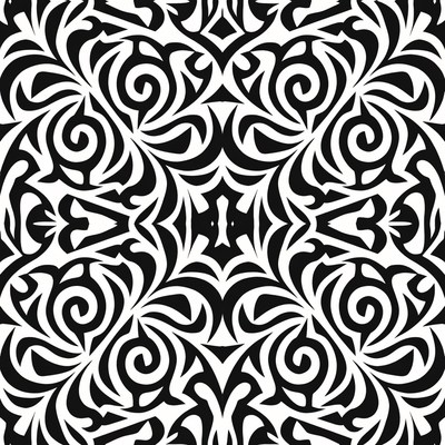 Black Tribal Pattern Design