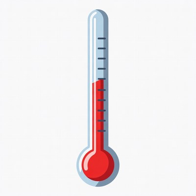 Red Mercury Thermometer Clipart