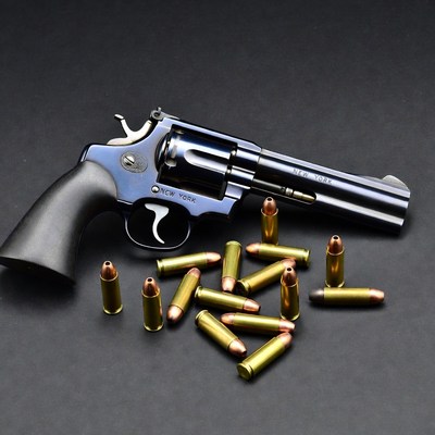 Smith & Wesson Model 29 Revolver with Bullets