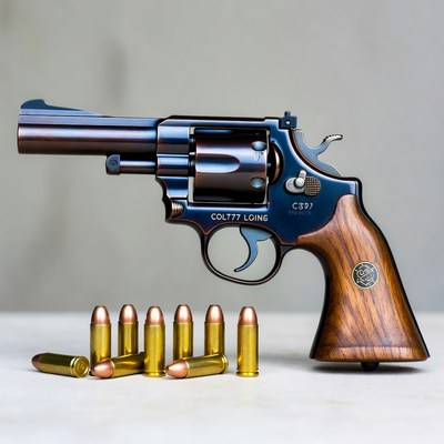 Colt Python .357 Magnum Revolver with Bullets