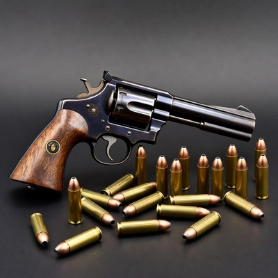 Revolver with Brass Bullets