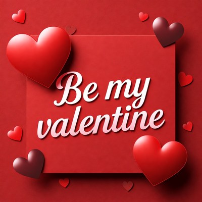 Be My Valentine Hearts Background