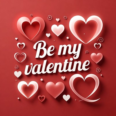 Be My Valentine Hearts