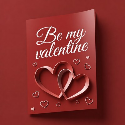 Be My Valentine Card