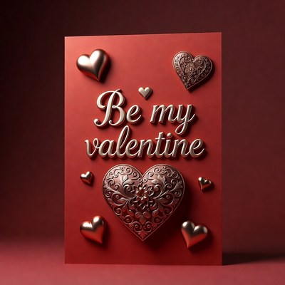 Be My Valentine 3D Card