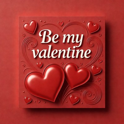 Be My Valentine Hearts Card